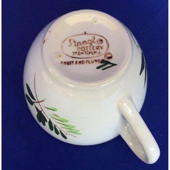 Stangl Fruit and Flowers Cup And Saucer Set Pattern Hand Painted Coffee Tea VTG - Picture 8 of 12